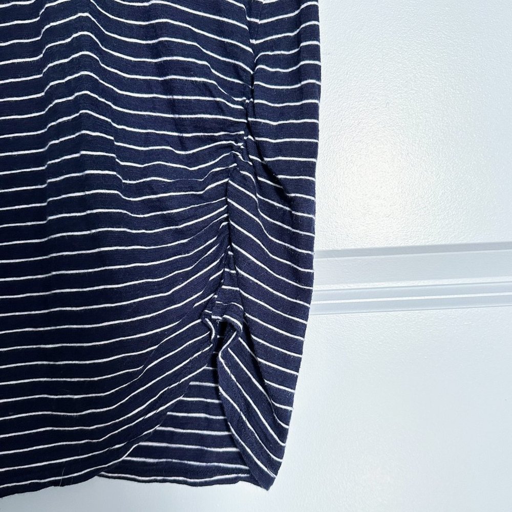 MOTHERHOOD MATERNITY Cinched Navy Striped Dress Size SP - Picture 5 of 5